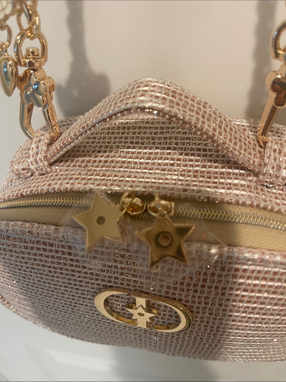Dior Raffia Crossbody Embellished Bag in Beige with Gold Hardware - Picture 13 of 15